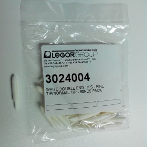 3024004 Ponta Dupla Feltro Branco para PENPLAT – Pack 50