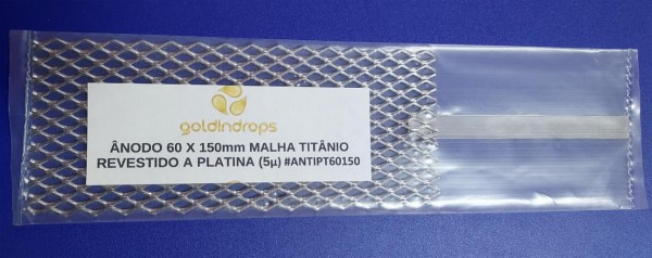 Ânodo TiPt 5m 60x150mm